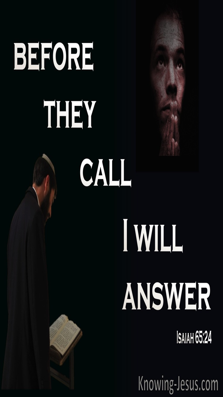 Isaiah 65:24 Before They Call I WIll Answer (beige)